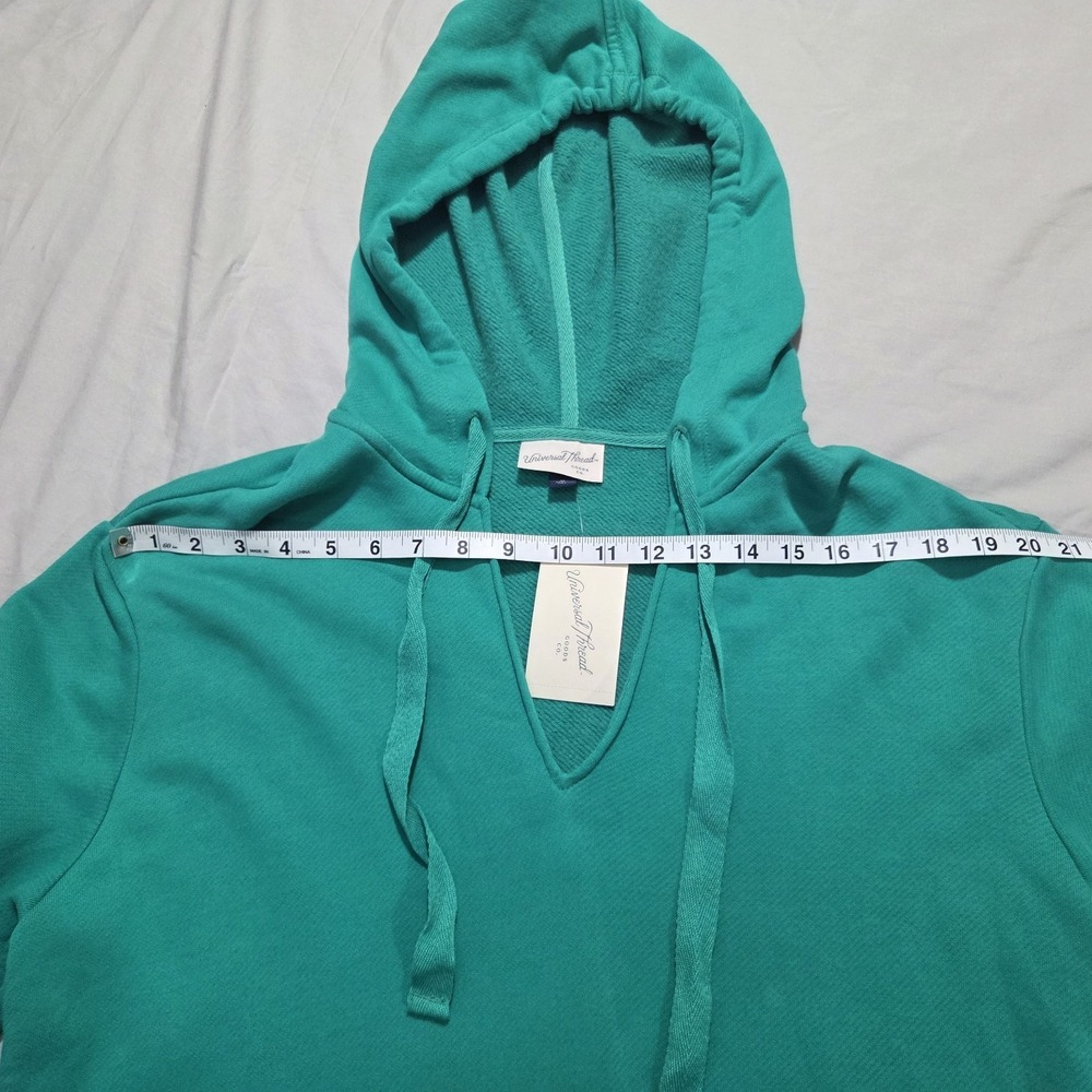 Universal Thread Women's Mini Fleece Long Sleeve Green Tunic Dress Size M NWT - Picture 12 of 13